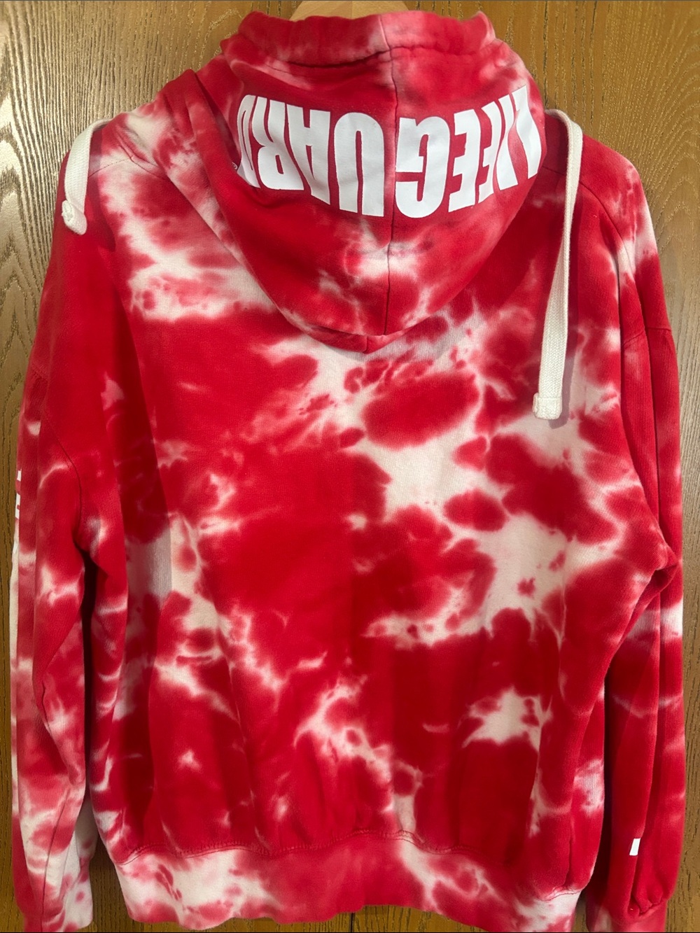 Lifeguard Ft. Myers Red Tie-Dye Hoodie Sweatshirt - Picture 3 of 6